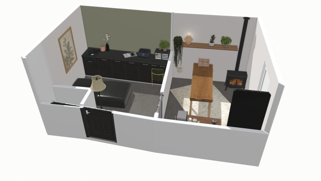 Présentation d'un plan 3D afin d'aider à la projection dans les travaux.